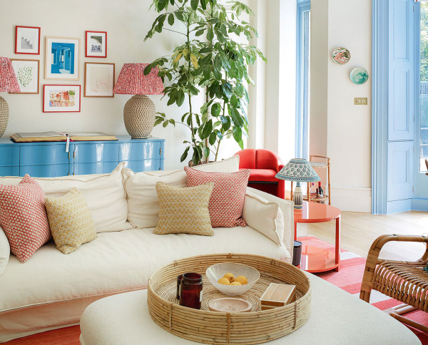 Жизнерадостный интерьер в лондоне, вдохновлённый летним отдыхом 1