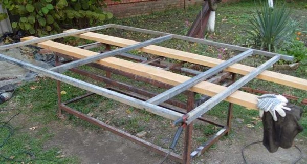 Ворота из профлиста своими руками: фотоотчет + видео Ворота из профлиста своими руками: фотоотчет + видео