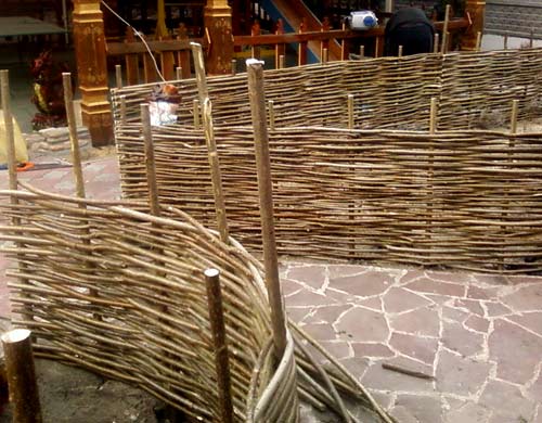 Заборы из лозы Заборы из лозы