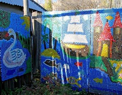 Как сделать забор из пластиковых бутылок Как сделать забор из пластиковых бутылок