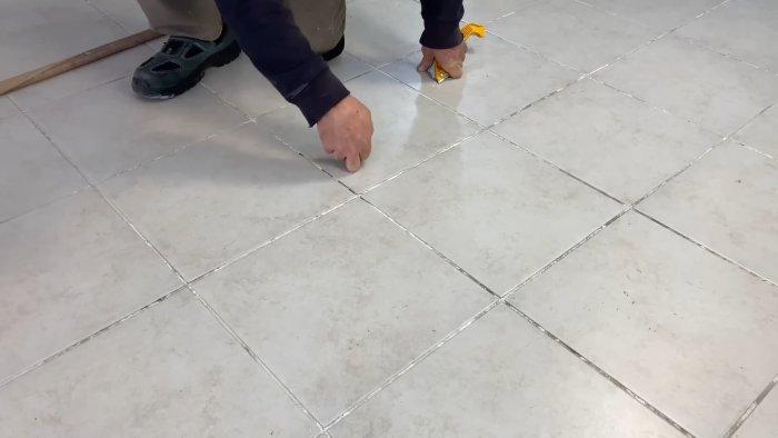 Как локально снять плитку без повреждения Как локально снять плитку без повреждения