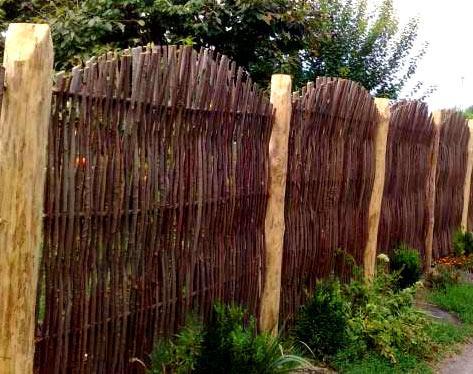 Возведение забора тын Возведение забора тын