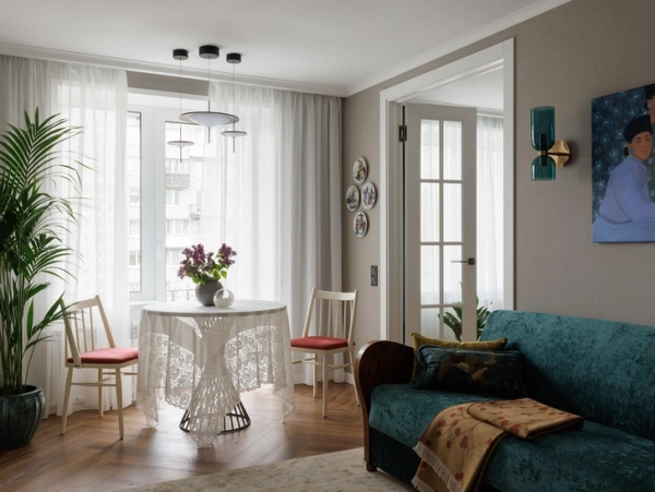 Винтаж и цвет: квартира 49 м² в санкт-петербурге под сдачу Винтаж и цвет: квартира 49 м² в санкт-петербурге под сдачу