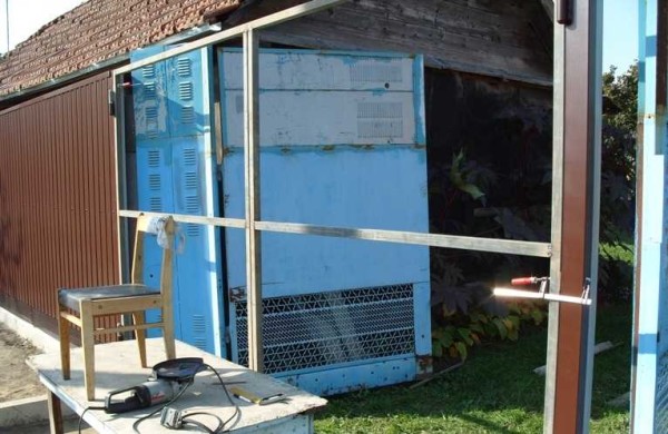 Ворота из профлиста своими руками: фотоотчет + видео Ворота из профлиста своими руками: фотоотчет + видео