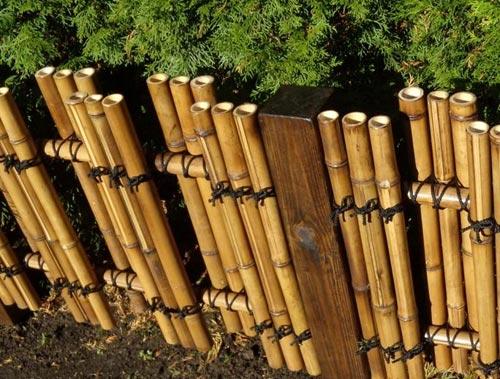 Заборы из бамбука и тростника Заборы из бамбука и тростника