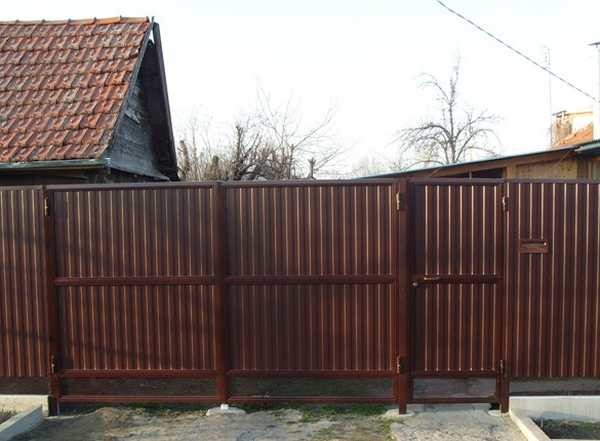 Ворота из профлиста своими руками: фотоотчет + видео Ворота из профлиста своими руками: фотоотчет + видео