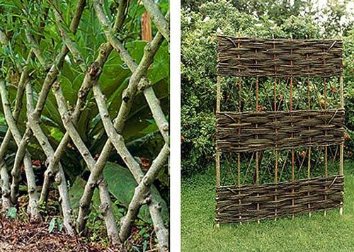 Как сделать забор из веток Как сделать забор из веток