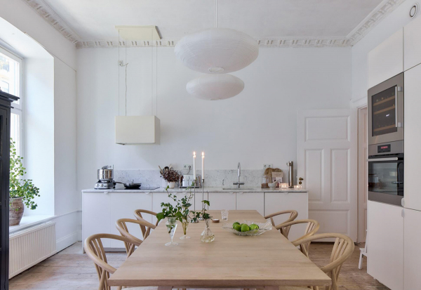 Белая скандинавия: очарование минималистичного интерьера в мальмё Белая скандинавия: очарование минималистичного интерьера в мальмё