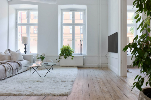 Белая скандинавия: очарование минималистичного интерьера в мальмё Белая скандинавия: очарование минималистичного интерьера в мальмё