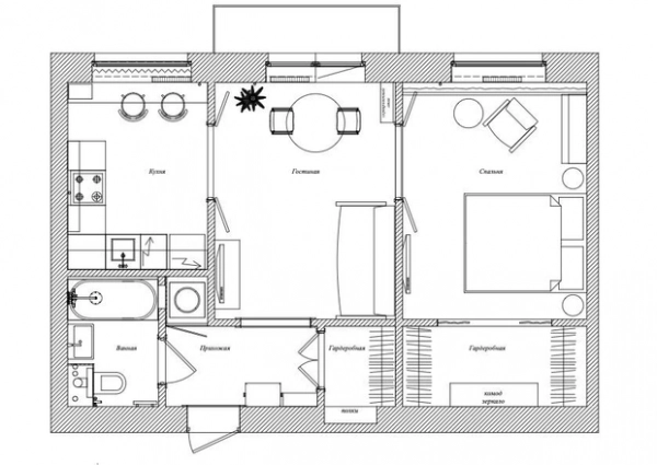 Винтаж и цвет: квартира 49 м² в санкт-петербурге под сдачу Винтаж и цвет: квартира 49 м² в санкт-петербурге под сдачу
