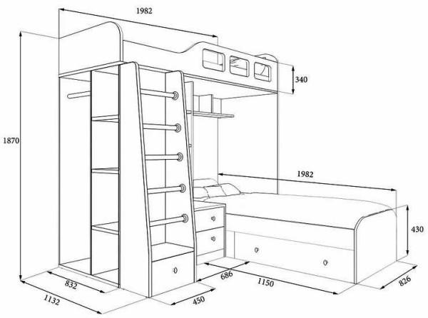 Двухэтажные кровати для детей Двухэтажные кровати для детей