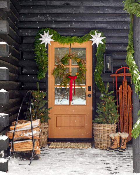 Идеально для зимних каникул: бревенчатый домик в иллинойсе Идеально для зимних каникул: бревенчатый домик в иллинойсе