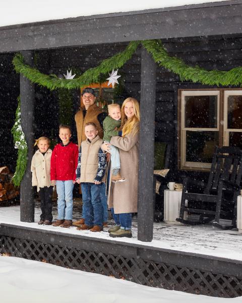 Идеально для зимних каникул: бревенчатый домик в иллинойсе Идеально для зимних каникул: бревенчатый домик в иллинойсе