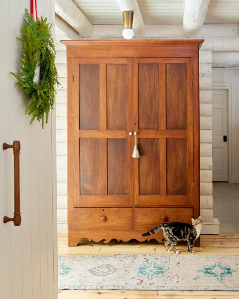 Идеально для зимних каникул: бревенчатый домик в иллинойсе Идеально для зимних каникул: бревенчатый домик в иллинойсе