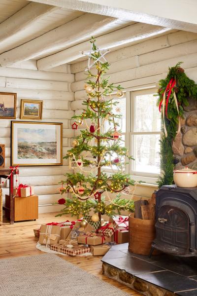 Идеально для зимних каникул: бревенчатый домик в иллинойсе Идеально для зимних каникул: бревенчатый домик в иллинойсе