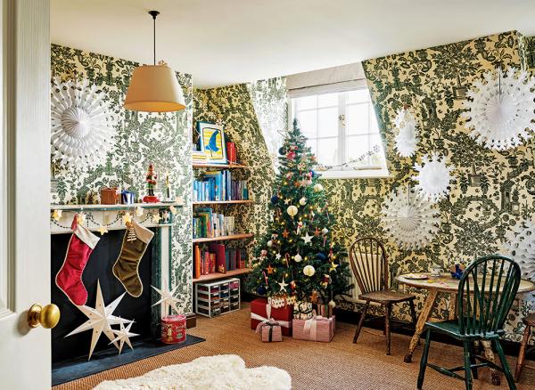 Красочная английская сказка в доме автора кулинарных книг в лондоне Красочная английская сказка в доме автора кулинарных книг в лондоне