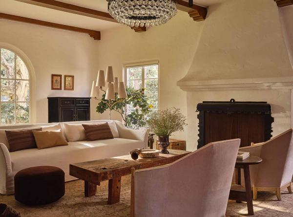 Мягкий интерьер вне времени для испанской виллы в калифорнии Мягкий интерьер вне времени для испанской виллы в калифорнии