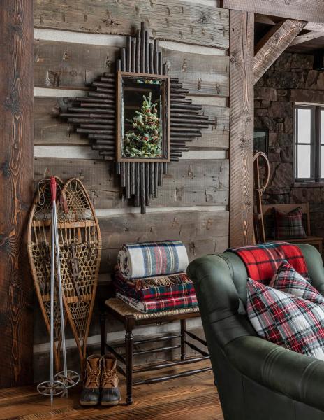 Праздники на горнолыжном курорте: интерьер в стиле рустик в монтане Праздники на горнолыжном курорте: интерьер в стиле рустик в монтане