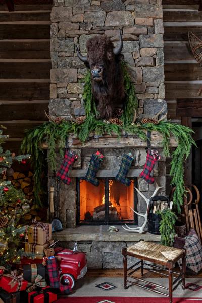 Праздники на горнолыжном курорте: интерьер в стиле рустик в монтане Праздники на горнолыжном курорте: интерьер в стиле рустик в монтане