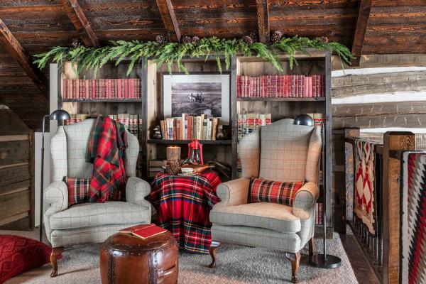 Праздники на горнолыжном курорте: интерьер в стиле рустик в монтане Праздники на горнолыжном курорте: интерьер в стиле рустик в монтане