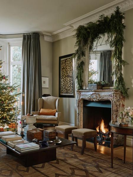 Роскошные праздничные интерьеры дома дизайнера одежды в лондоне Роскошные праздничные интерьеры дома дизайнера одежды в лондоне