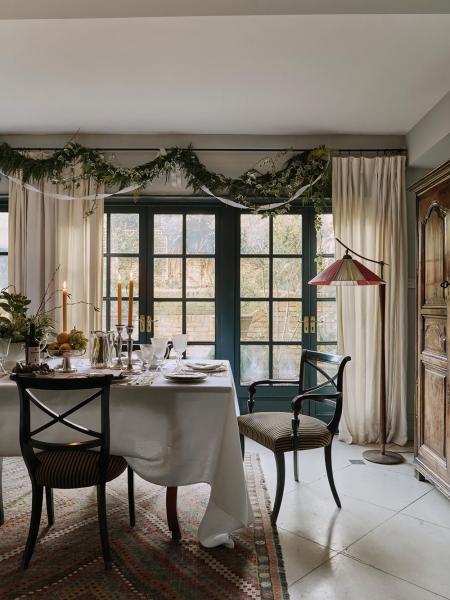 Роскошные праздничные интерьеры дома дизайнера одежды в лондоне Роскошные праздничные интерьеры дома дизайнера одежды в лондоне