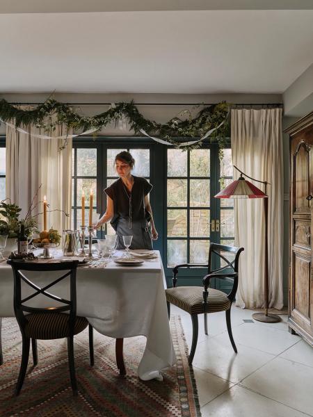 Роскошные праздничные интерьеры дома дизайнера одежды в лондоне Роскошные праздничные интерьеры дома дизайнера одежды в лондоне