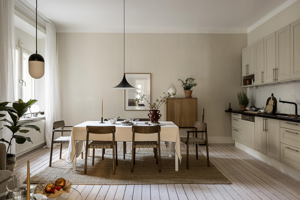 Сдержанная красота нейтрального интерьера: квартира в гетеборге Сдержанная красота нейтрального интерьера: квартира в гетеборге