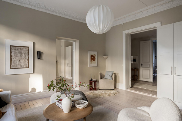 Сдержанная красота нейтрального интерьера: квартира в гетеборге Сдержанная красота нейтрального интерьера: квартира в гетеборге