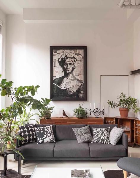 Впечатляющая высота потолков и живые растения: лофт коллекционера на манхеттене Впечатляющая высота потолков и живые растения: лофт коллекционера на манхеттене