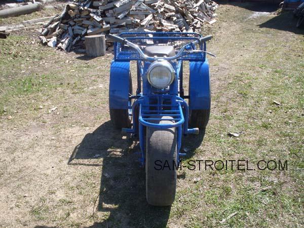 Самодельный трицикл с двигателем от мотоблока: как я сделал его своими руками Самодельный трицикл с двигателем от мотоблока: как я сделал его своими руками