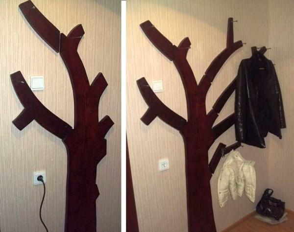 Как сделать настенную вешалку Как сделать настенную вешалку