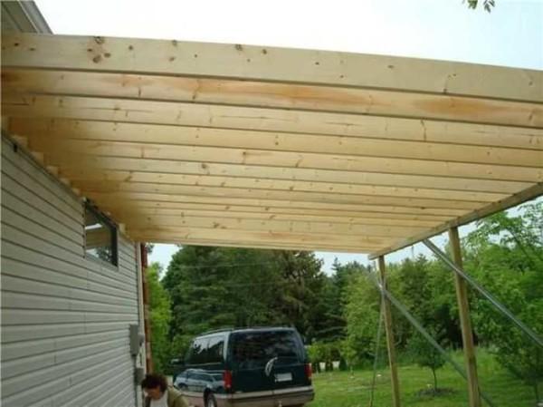 Делаем навес для авто из дерева, поликорбоната Делаем навес для авто из дерева, поликорбоната
