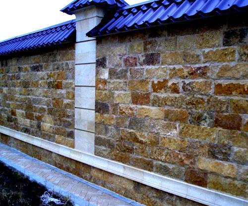 Различные виды камней для забора Различные виды камней для забора