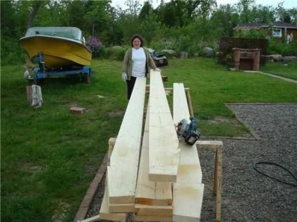 Делаем навес для авто из дерева, поликорбоната Делаем навес для авто из дерева, поликорбоната