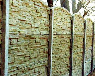 Заборы из искусственного камня Заборы из искусственного камня