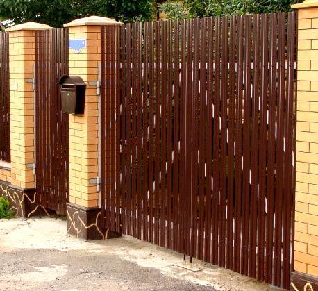 Как сделать калитку и ворота из металлического штакетника Как сделать калитку и ворота из металлического штакетника