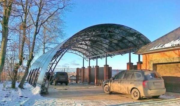 Делаем навес для авто из дерева, поликорбоната Делаем навес для авто из дерева, поликорбоната