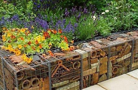 Заборы из камня в сетке Заборы из камня в сетке