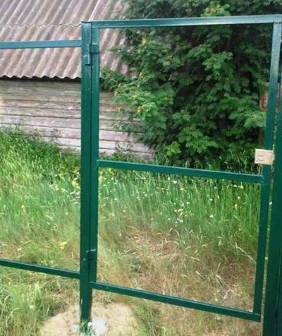 Установка калитки из профнастила Установка калитки из профнастила