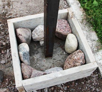 Как сделать забор из булыжника Как сделать забор из булыжника