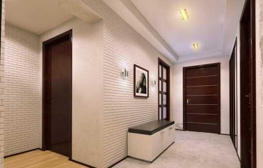 Обои в коридор: выбор типа, цвета, комбинирование Обои в коридор: выбор типа, цвета, комбинирование