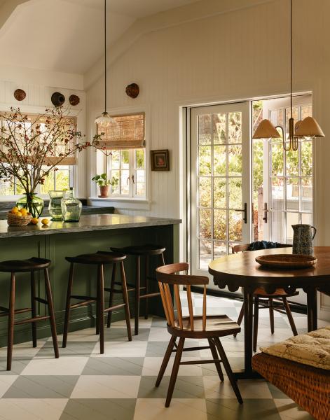 Душевный многослойный интерьер американской дачи от heidi caillier Душевный многослойный интерьер американской дачи от heidi caillier