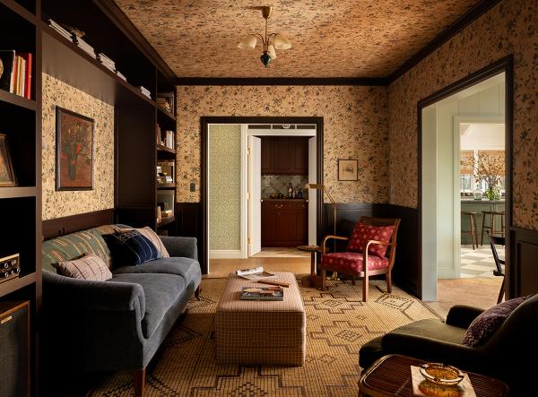 Душевный многослойный интерьер американской дачи от heidi caillier Душевный многослойный интерьер американской дачи от heidi caillier