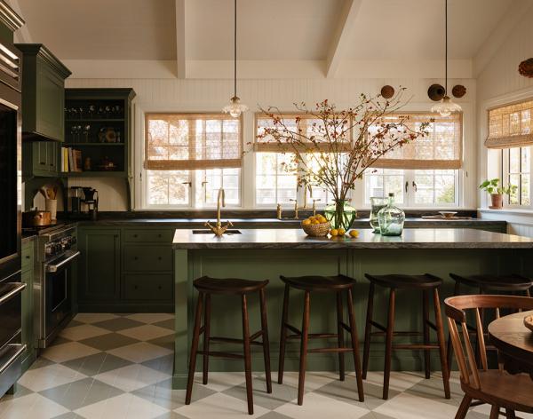 Душевный многослойный интерьер американской дачи от heidi caillier Душевный многослойный интерьер американской дачи от heidi caillier