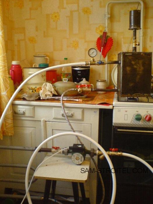 Самодельная система отопления квартиры: фото, схема и описание Самодельная система отопления квартиры: фото, схема и описание