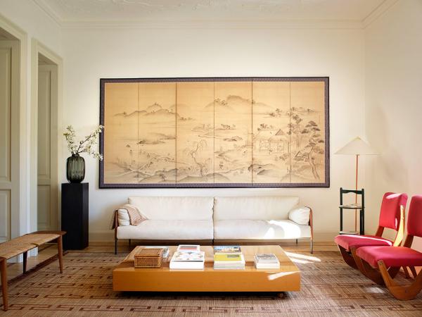 Стильные современные интерьеры квартиры в старинном палаццо в милане Стильные современные интерьеры квартиры в старинном палаццо в милане