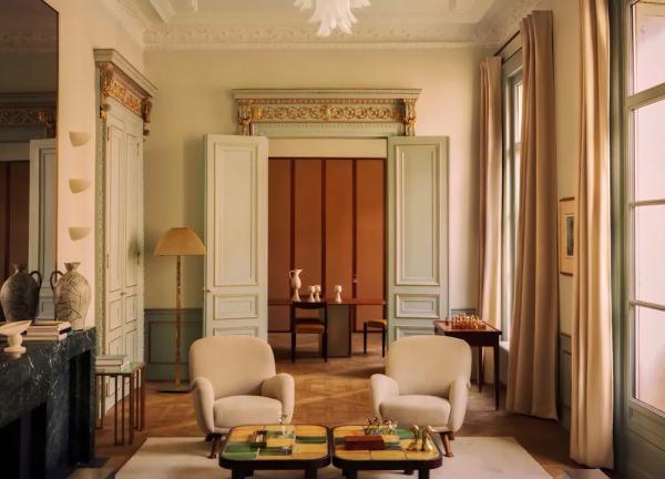 Тонкая гамма и изысканные детали: роскошные апартаменты в париже Тонкая гамма и изысканные детали: роскошные апартаменты в париже