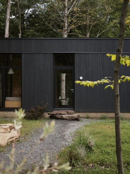 Затерянный в канадских лесах: современный домик для полного уединения Затерянный в канадских лесах: современный домик для полного уединения