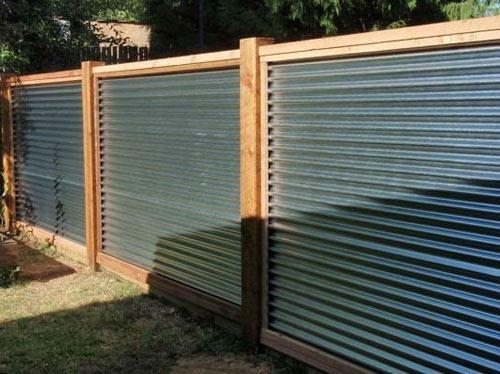 Виды оцинкованных заборов Виды оцинкованных заборов